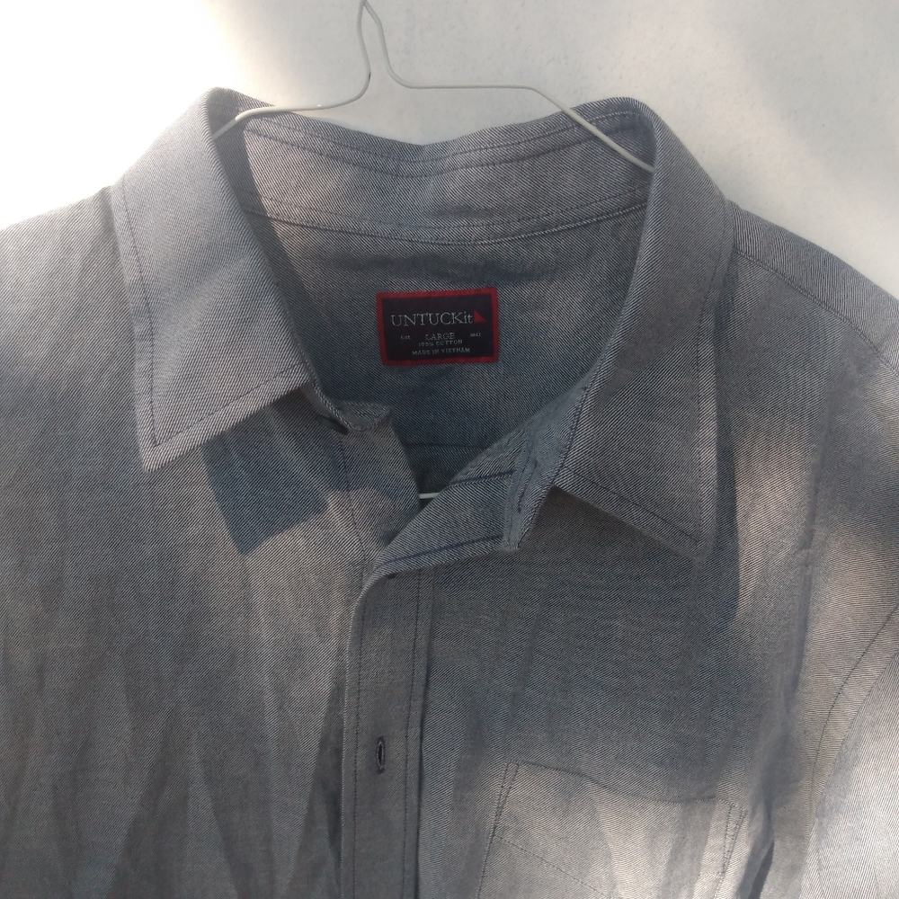 UNtuckit Large LINEN Long Sleeve